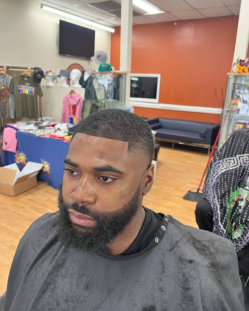 Inside Greene's Barber Service on Addison Road